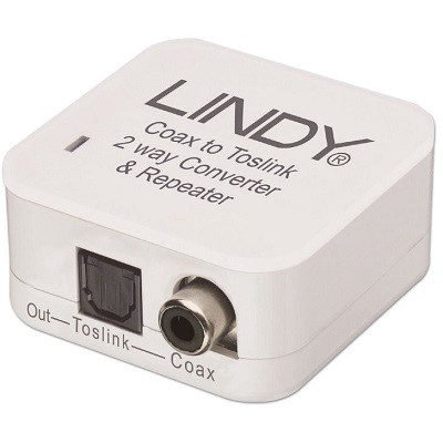 LINDY 70411 - SPDIF Digital - Toslink Audio Converter and Repeater