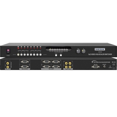 Shinybow SB-8100 8X2 Composite Video & VGA to Composite Video Selector Switch